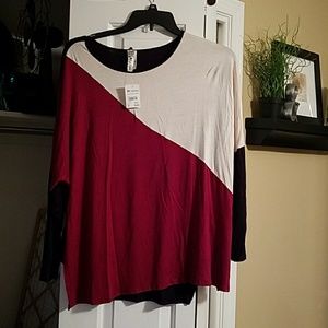 Color block tunic. NWT